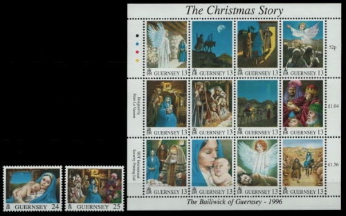 Guernsey 1996 - Mi-Nr. 713-726 ** - MNH - Weihnachten / X-mas
