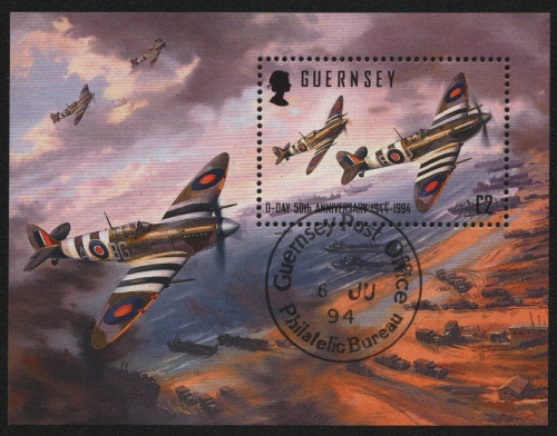 Guernsey 1994 - Mi-Nr. Block 11 gest / used - Flugzeuge / Airplanes
