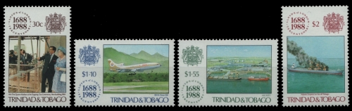 Trinidad & Tobago 1988 - Mi-Nr. 571-574 ** - MNH - Schiffe / Ships