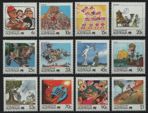 Australien 1988 - Mi-Nr. 1080-1092 ** - MNH - Cartoons