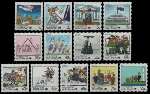 Australien 1988 - Mi-Nr. 1093-1105 ** - MNH - Cartoons