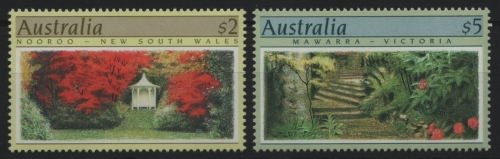 Australien 1989 - Mi-Nr. 1170-1171 A ** - MNH - Gartenanlagen