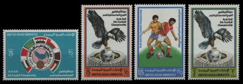 Ver. Arabische Emirate 1982 - Mi-Nr. 148-151 ** - MNH - Fußball / Soccer