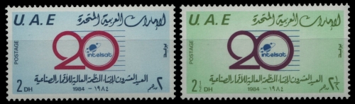 Ver. Arabische Emirate 1984 - Mi-Nr. 168-169 ** - MNH - INTELSAT