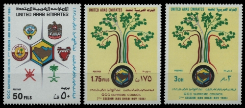 Ver. Arabische Emirate 1986 - Mi-Nr. 207-209 ** - MNH - Golf-Kooperationsrat
