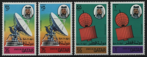 Qatar 1976 - Mi-Nr. 673-676 ** - MNH - Erdfunkstelle