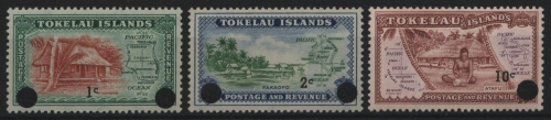 Tokelau 1967 - Mi-Nr. 6-8 ** - MNH - Freimarken / Definitives