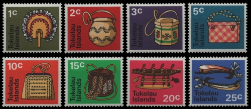 Tokelau 1971 - Mi-Nr. 18-25 ** - MNH - Einheimisches Handwerk