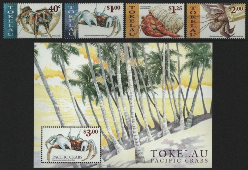 Tokelau 1999 - Mi-Nr. 277-280 & Block 18 ** - MNH - Krebstiere / Crustaceans