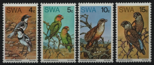 Südwestafrika 1974 - Mi-Nr. 392-395 ** - MNH - Vögel / Birds