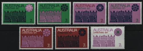 Australien 1971 - Mi-Nr. 479-485 ** - MNH - Weihnachten / X-mas