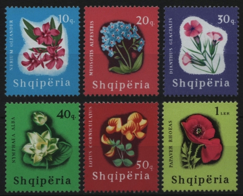 Albanien 1965 - Mi-Nr. 988-993 ** - MNH - Blüten / Blossoms