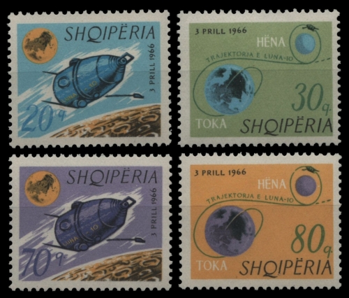 Albanien 1966 - Mi-Nr. 1067-1070 ** - MNH - Raumfahrt / Space