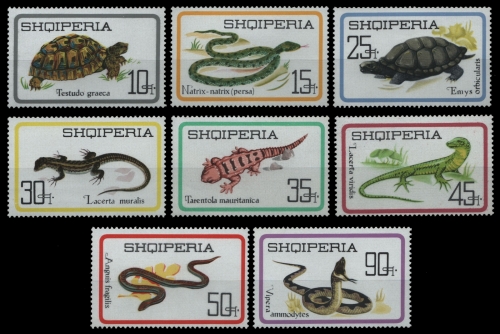Albanien 1966 - Mi-Nr. 1083-1090 ** - MNH - Reptilien / Reptiles