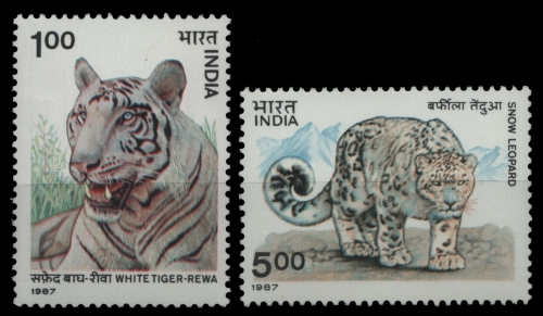 Indien 1987 - Mi-Nr. 1127-1128 ** - MNH - Wildtiere / Wild animals