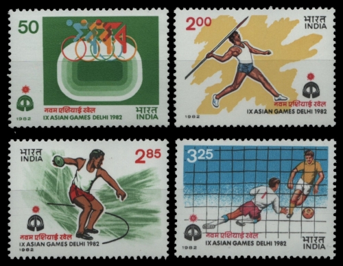 Indien 1982 - Mi-Nr. 926-929 ** - MNH - Sportspiele