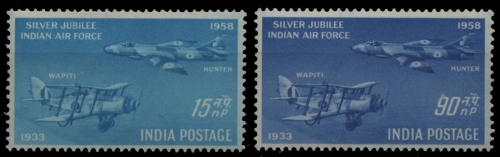 Indien 1958 - Mi-Nr. 284-285 ** - MNH - Flugzeuge / Airplanes