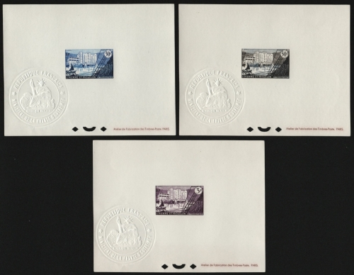 St. Pierre & Miquelon 1955 - Mi-Nr. 375-377 ** - MNH - Epreuve de Luxe