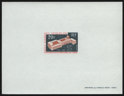 St. Pierre & Miquelon 1969 - Mi-Nr. 450 ** - MNH - Epreuve de Luxe - IAO