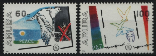Aruba 1986 - Mi-Nr. 16-17 ** - MNH - Jahr des Friedens