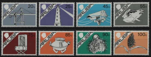 Aruba 1987 - Mi-Nr. 24-31 ** - MNH - Gebäude, Tiere und Leben auf Aruba
