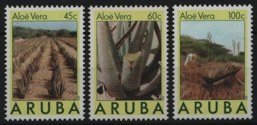 Aruba 1988 - Mi-Nr. 37-39 ** - MNH - Aloe vera