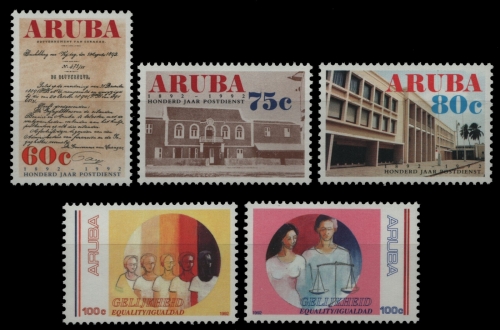Aruba 1992 - Mi-Nr. 103-105 & 106-107 ** - MNH - 2 Ausgaben