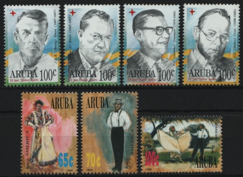 Aruba 1996 - Mi-Nr. 171-174 & 175-177 ** - MNH - 2 Ausgaben