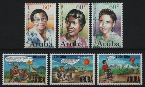 Aruba 1996 - Mi-Nr. 182-184 & 185-187 ** - MNH - 2 Ausgaben