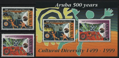 Aruba 1999 - Mi-Nr. 240-241 & Block 2 ** - MNH - Kulturelle Vielfalt