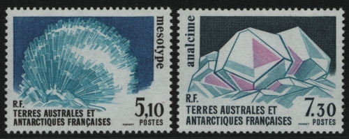 TAAF 1989 - Mi-Nr. 245-246 ** - MNH - Mineralien / Minerals