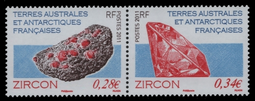 TAAF 2011 - Mi-Nr. 730-731 ** - MNH - Mineralien / Minerals