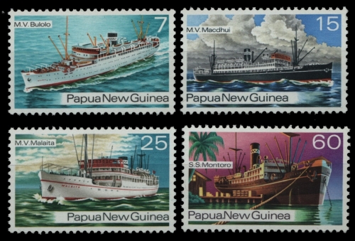 Papua-Neuguinea 1976 - Mi-Nr. 298-301 ** - MNH - Schiffe / Ships