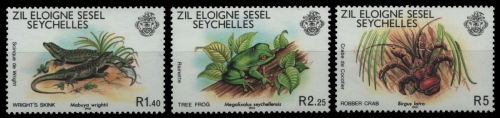 Äußere Seychellen 1981 - Mi-Nr. 30-32 ** - MNH - Fauna
