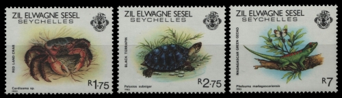 Äußere Seychellen 1983 - Mi-Nr. 43-45 ** - MNH - Fauna