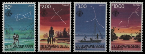 Äußere Seychellen 1984 - Mi-Nr. 88-91 ** - MNH - Sternbilder