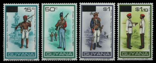 Guyana 1981 - Mi-Nr. 693-696 ** - MNH - Uniformen / Uniforms
