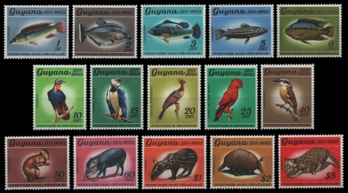 Guyana 1968 & 1969 - ** - MNH - Wildtiere / Wild animals