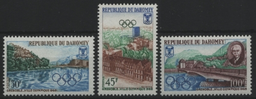 Dahomey 1968 - Mi-Nr. 325-327 ** - MNH - Olympia Grenoble