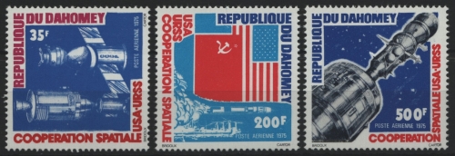 Dahomey 1975 - Mi-Nr. 617-619 ** - MNH - Raumfahrt / Space
