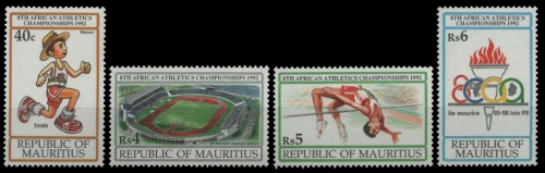 Mauritius 1992 - Mi-Nr. 742-745 ** - MNH - Sport