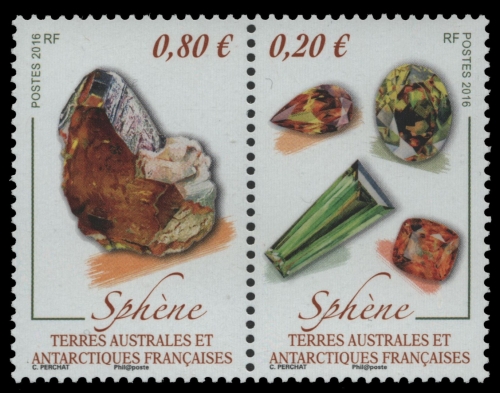 TAAF 2016 - Mi-Nr. 905-906 ** - MNH - Mineralien / Minerals