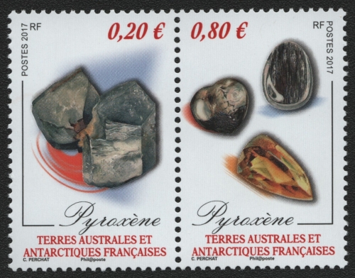 TAAF 2017 - Mi-Nr. 939-940 ** - MNH - Mineralien / Minerals