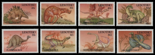 Lesotho 1992 - Mi-Nr. 980-987 ** - MNH - Prähistorische Tiere