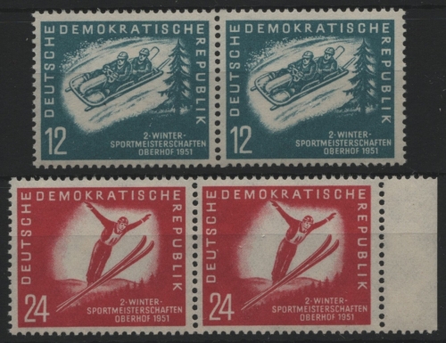 DDR 1951 - Mi-Nr. 280-281 ** - MNH - Paar - waagerecht