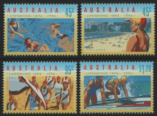 Australien 1994 - Mi-Nr. 1385-1388 ** - MNH - Lebensrettungsgesellschaft