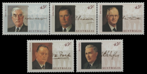 Australien 1994 - Mi-Nr. 1419-1423 a ** - MNH - Australische Premierminister
