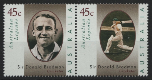 Australien 1997 - Mi-Nr. 1614-1615 I ** - MNH - D. Bradman - Kricketspieler