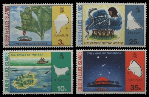 Gilbert und Ellice 1973 - Mi-Nr. 203-206 ** - MNH - Legenden