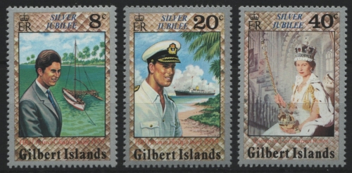 Gilbert und Ellice 1977 - Mi-Nr. 288-290 ** - MNH - Queen Elizabeth II